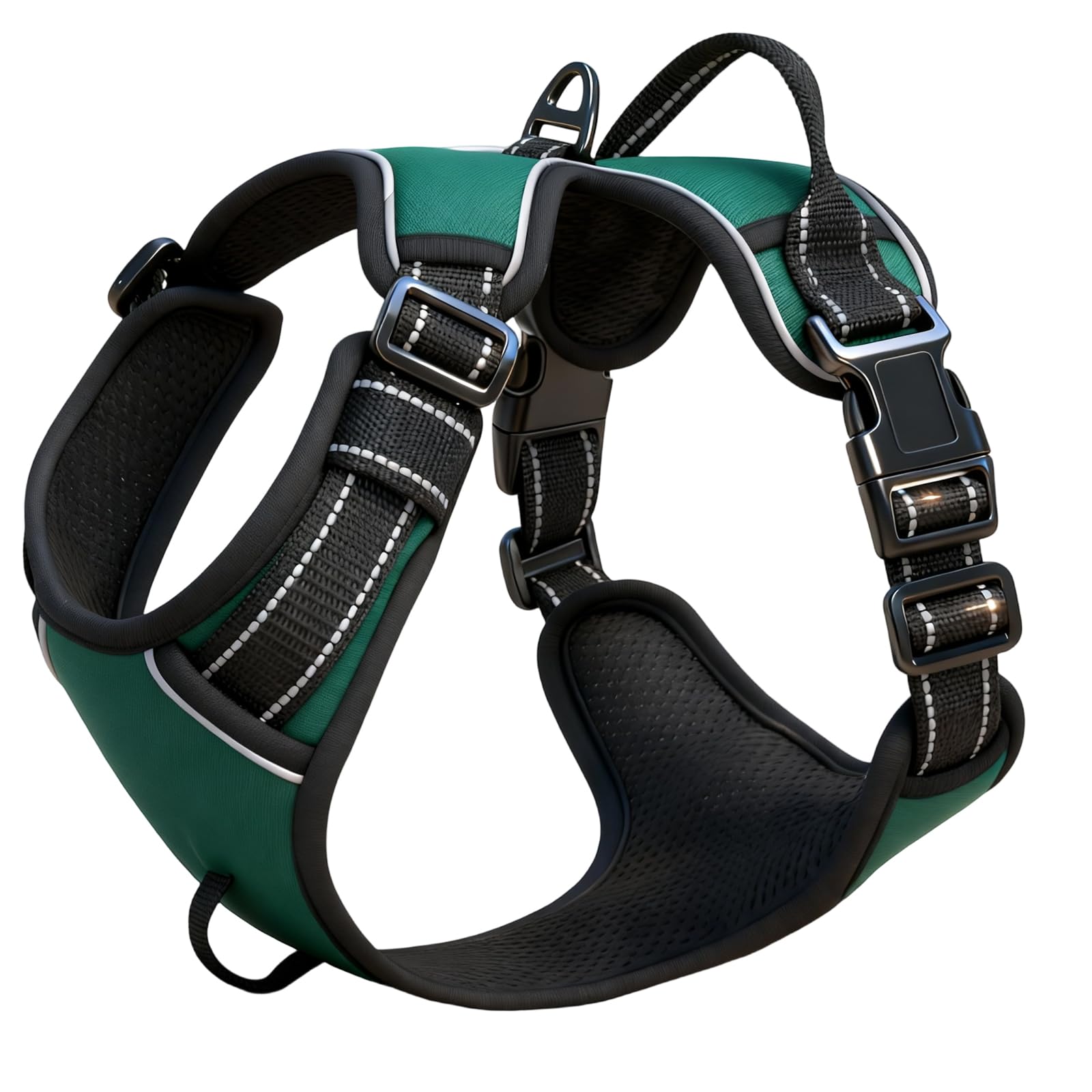 No-Pull Dog Harness — Tundra Green