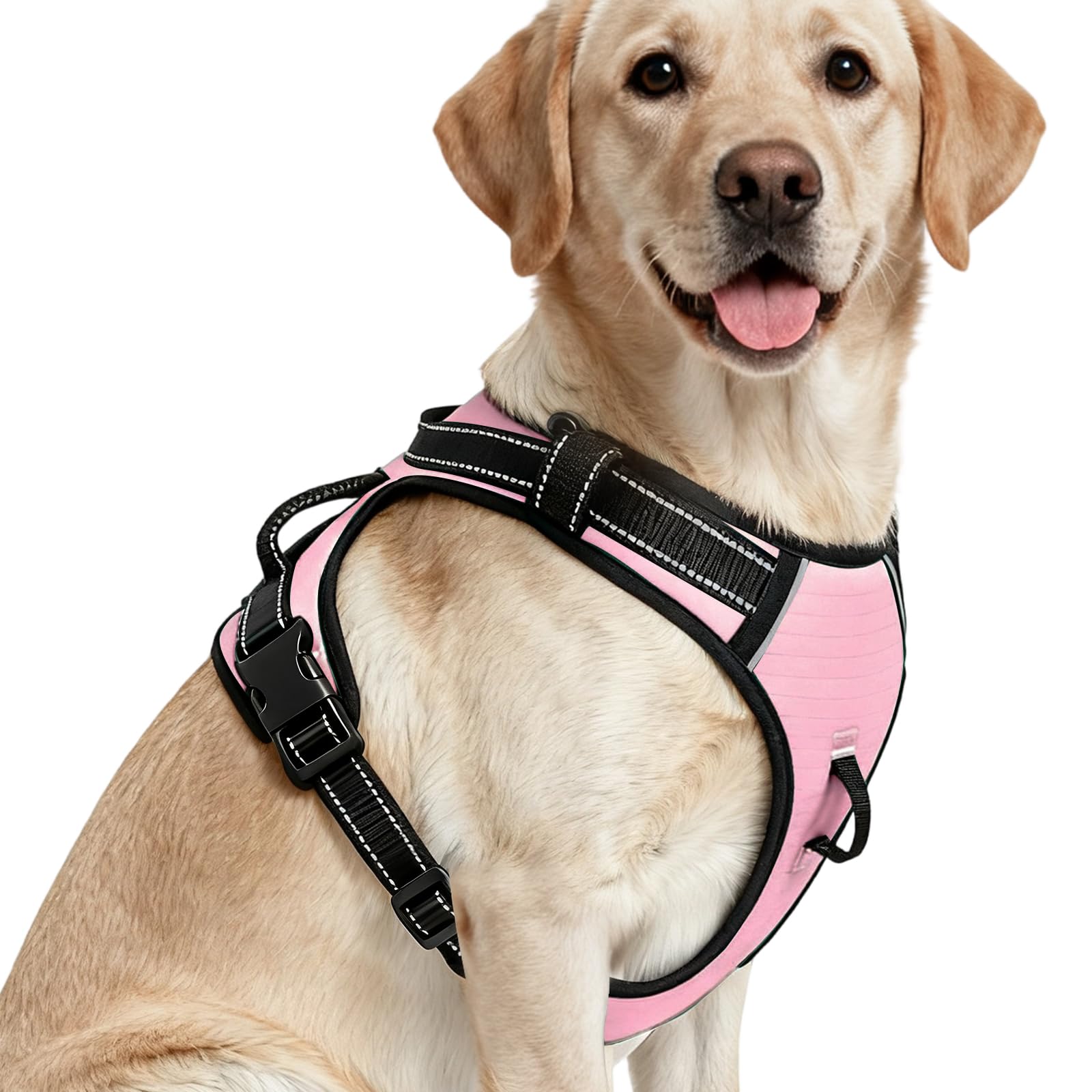 No-Pull Dog Harness — Pink