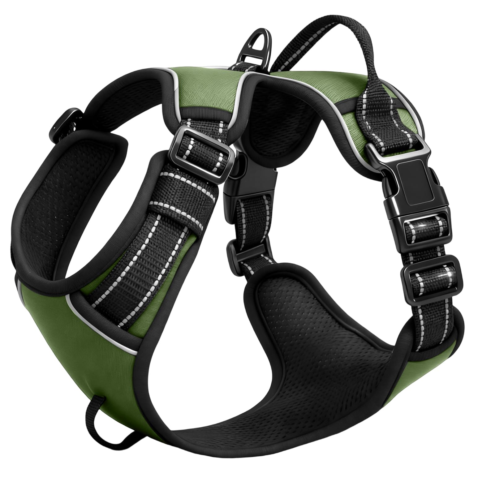 No-Pull Dog Harness — Army Green