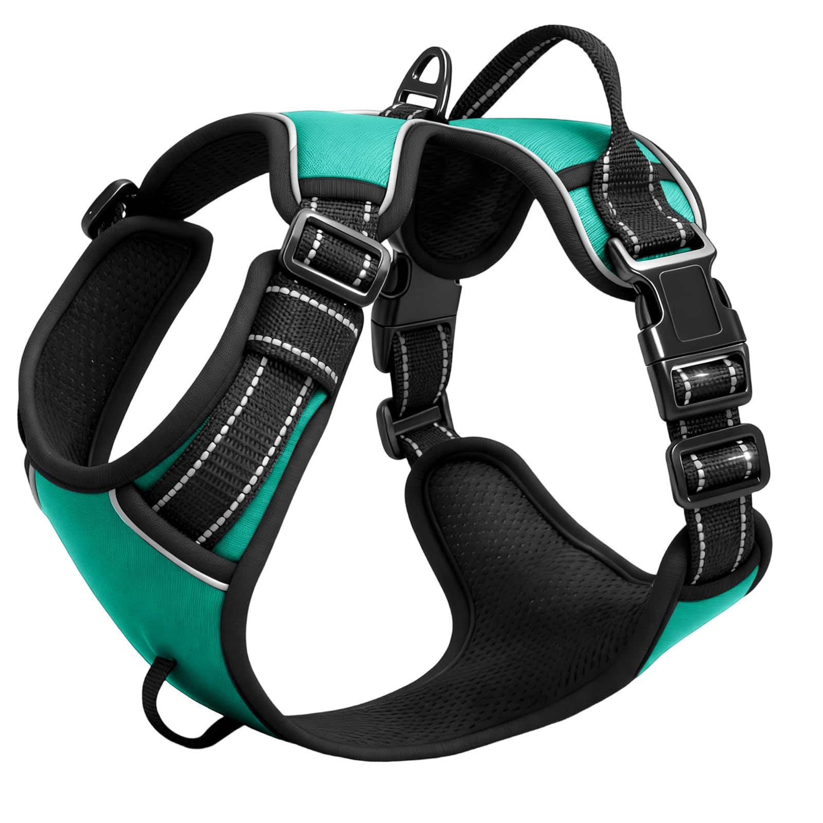 No-Pull Dog Harness — Turquoise