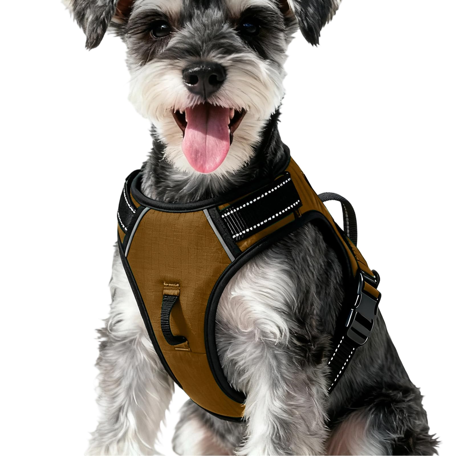 No-Pull Dog Harness — Brown