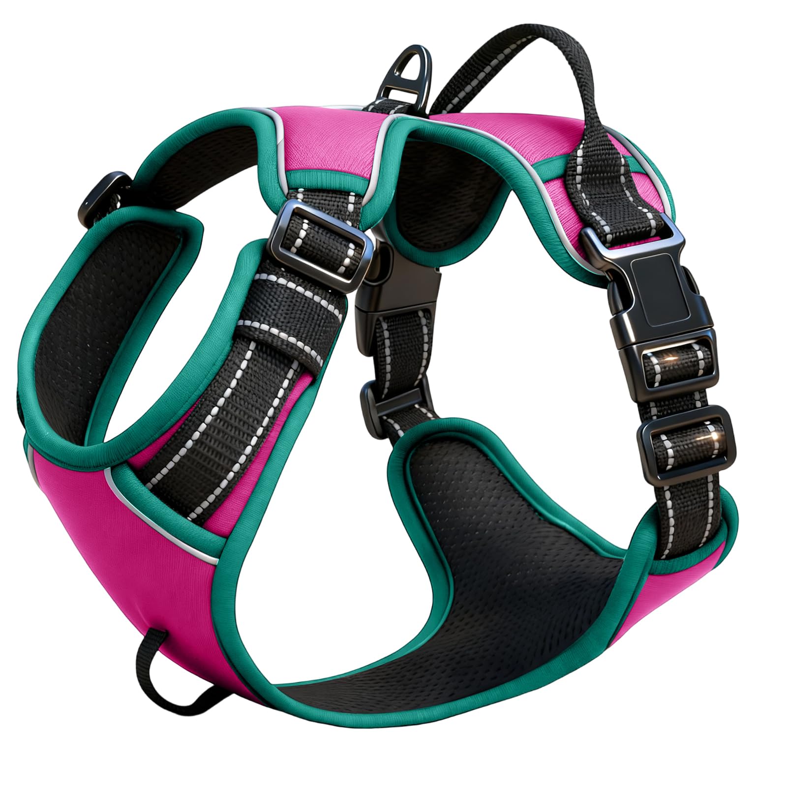 No-Pull Dog Harness — Pink